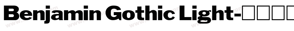 Benjamin Gothic Light字体转换